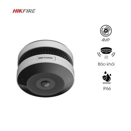 Camera tích hợp đầu báo khói 4MP Hikfire SH490